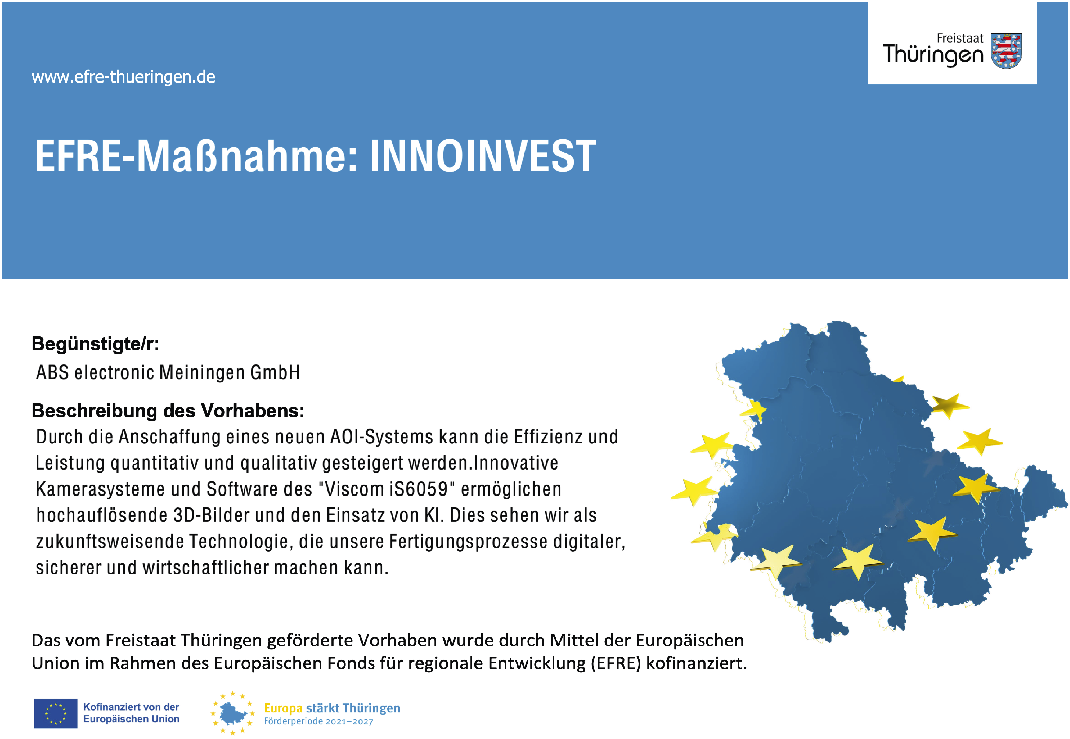 EU-Förderung Plakat